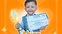 Congratulation ABIAN 1st Winner of Lomba Memindah Bola & 4th winner (Cheerful Art Competition)