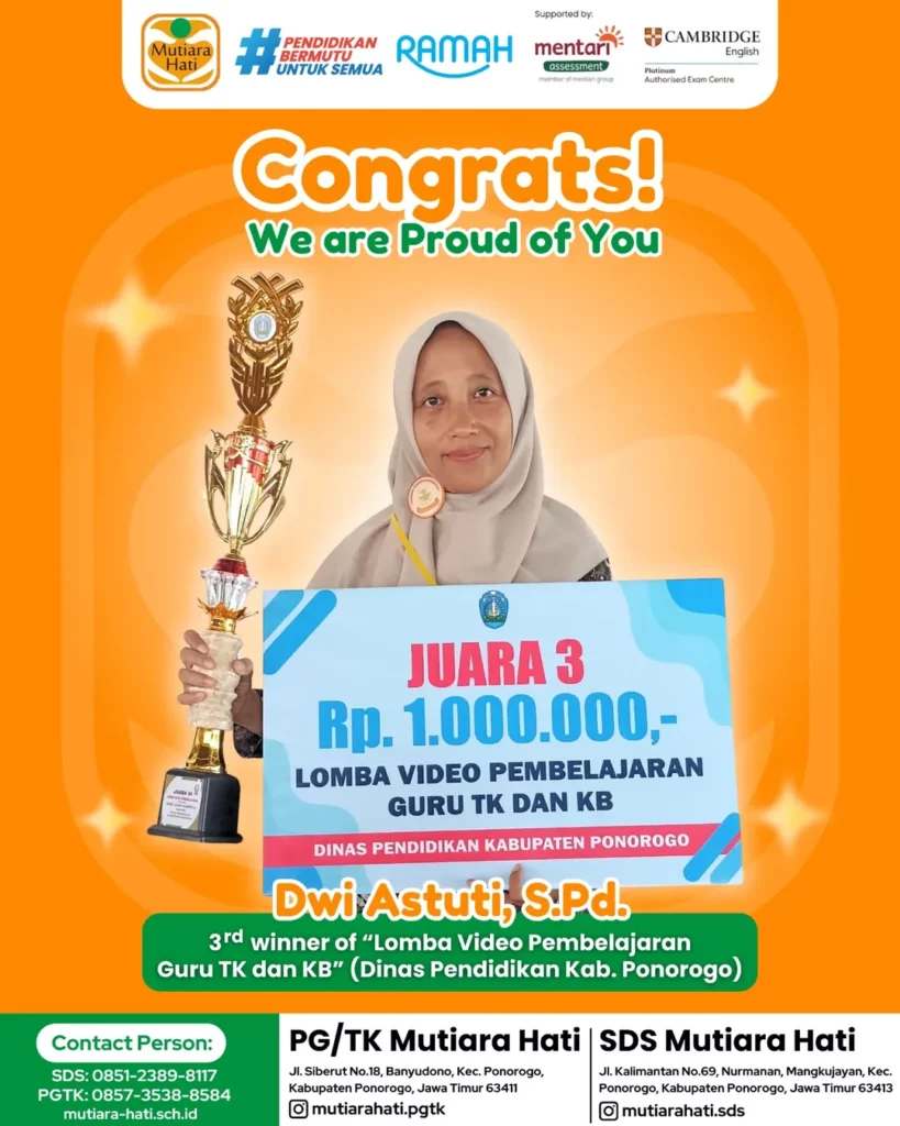 Congratulation Dwi Astuti, S.Pd