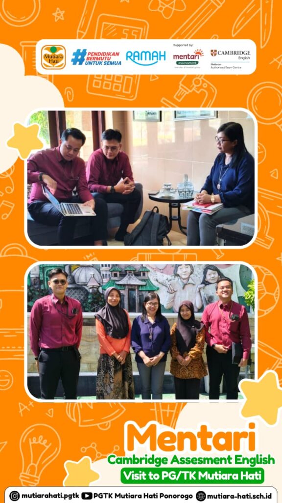 Mentari Cambridge Assesment English visit to PGTK Mutiara Hati Ponorogo